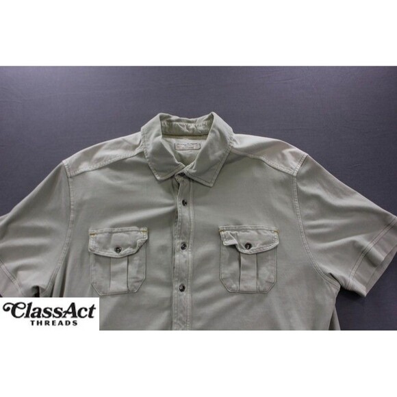 Tommy Bahama Jeans Island Crafted Pima Cotton Button Up Shirt Green Mens Sz XL - Picture 2 of 10